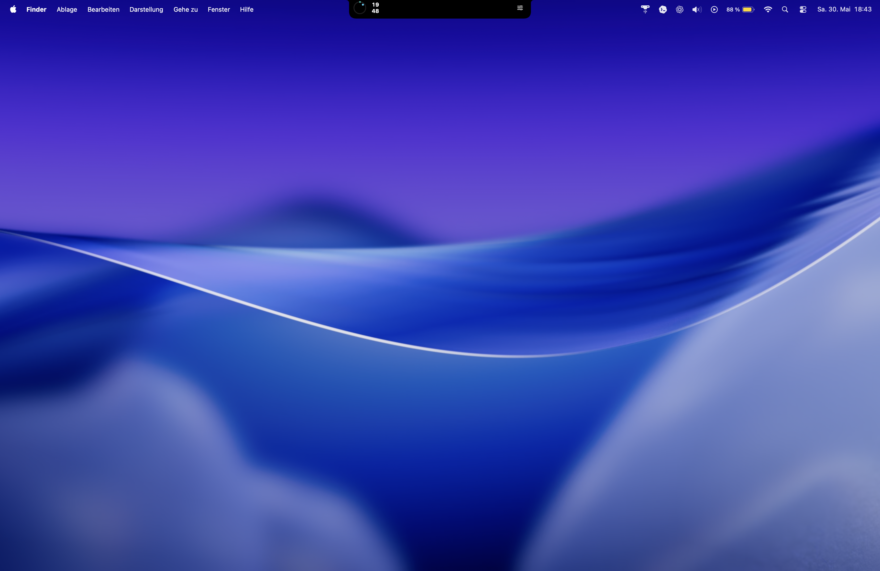Orvion focus timer on a macOS desktop