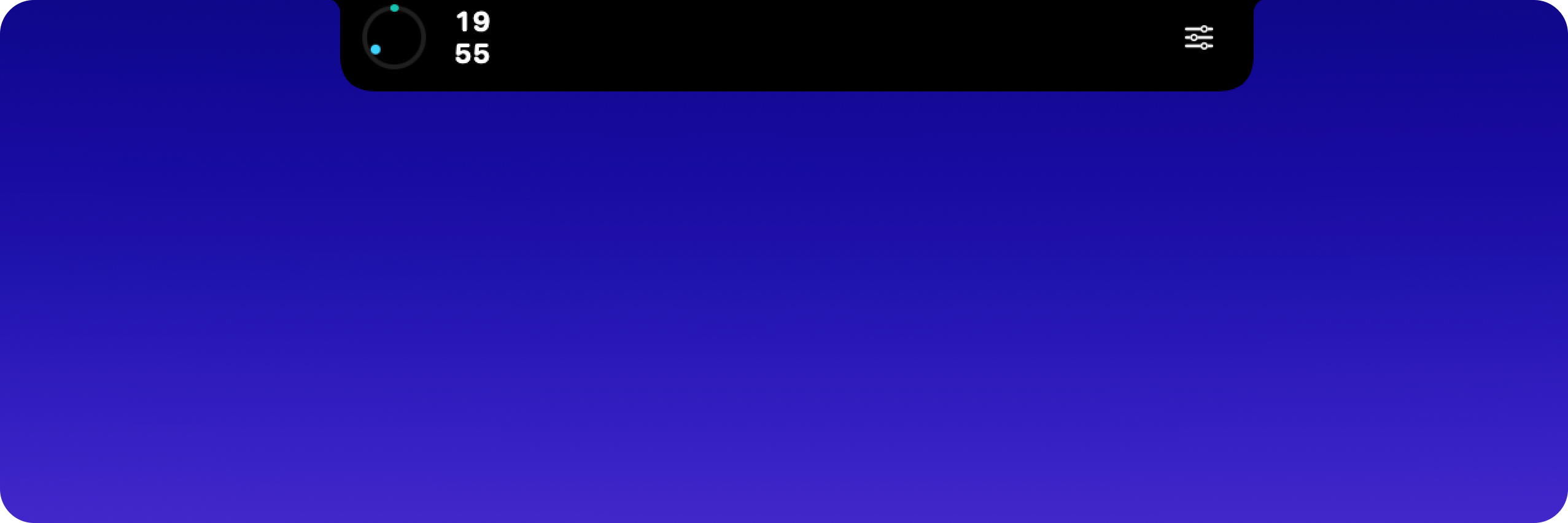 Orvion focus timer shown in the notch